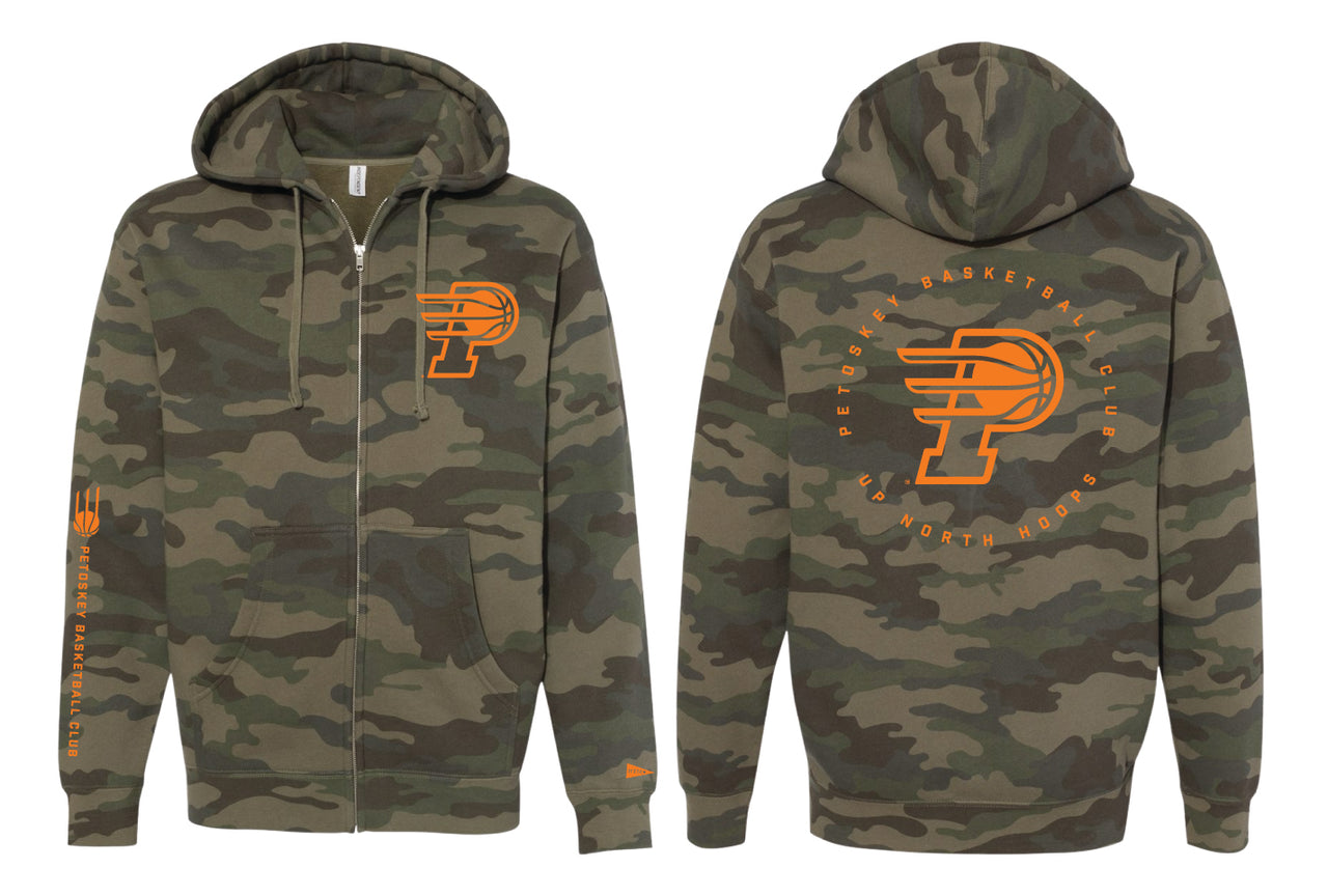 PBC CAMO ZIP HOODIE