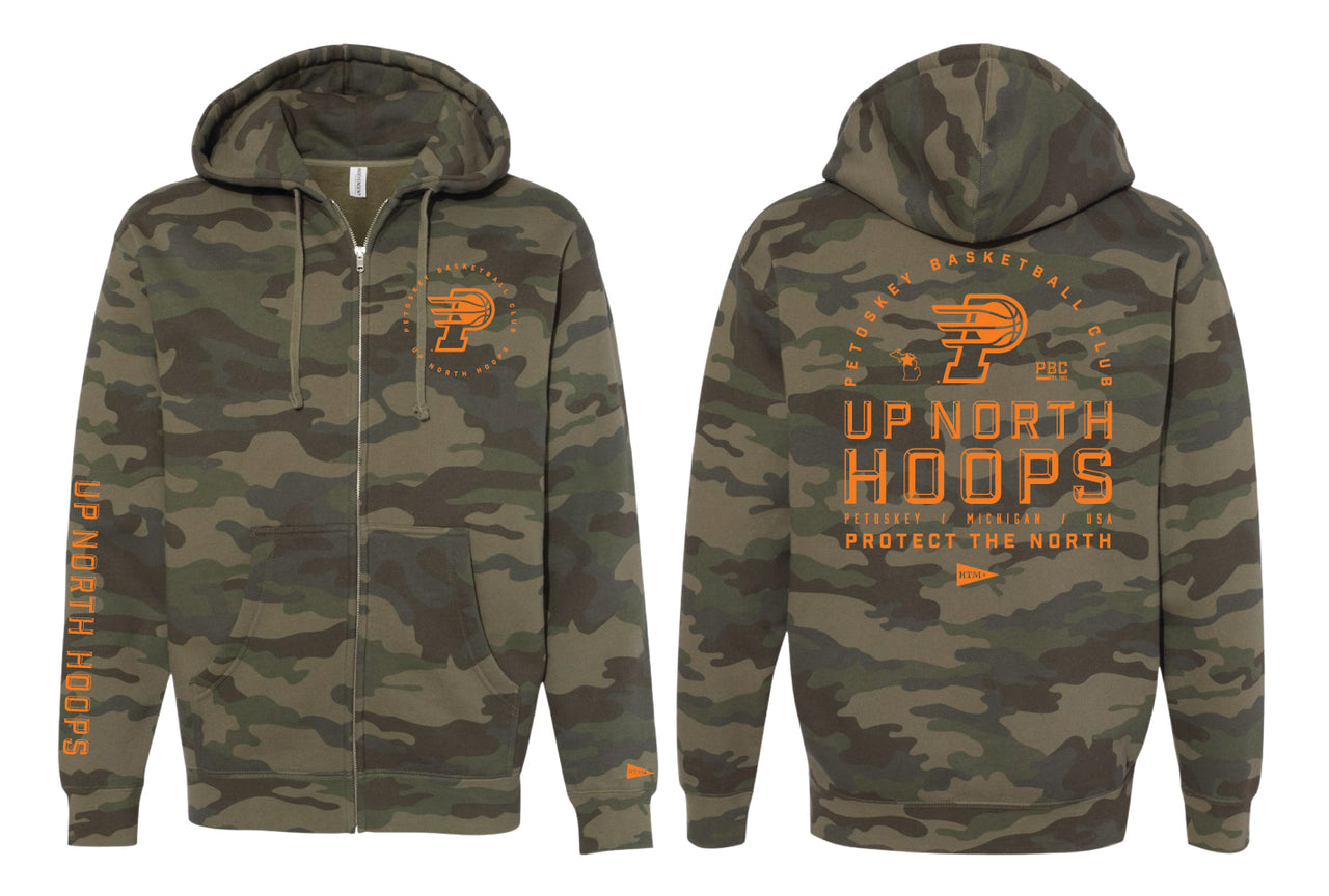 PBC CAMO ZIP HOODIE