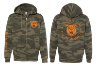 CAMO SPIKE DOG ZIP HOODIE